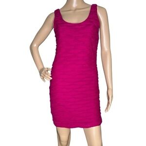 Forever 21 pink layered body con dress small